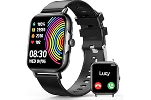 Smart Watch (Answer/Make Call) Bluetooth Fitness Tracker with Heart Rate, Blood Oxygen Monitor, Sleep Monitor, Multiple Sport