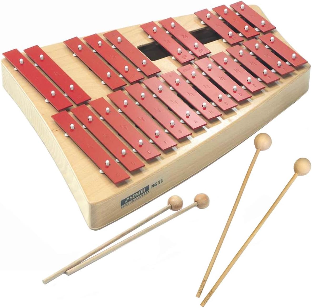 Sonor Glockenspiel NG 31/Alt + Keepdrum MST04 Xylophone Beaters Pair