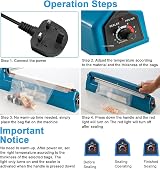 Youyijia 12" Heat Sealer Portable Plastic Bag Sealer Mylar PP Film Food Manual view 8