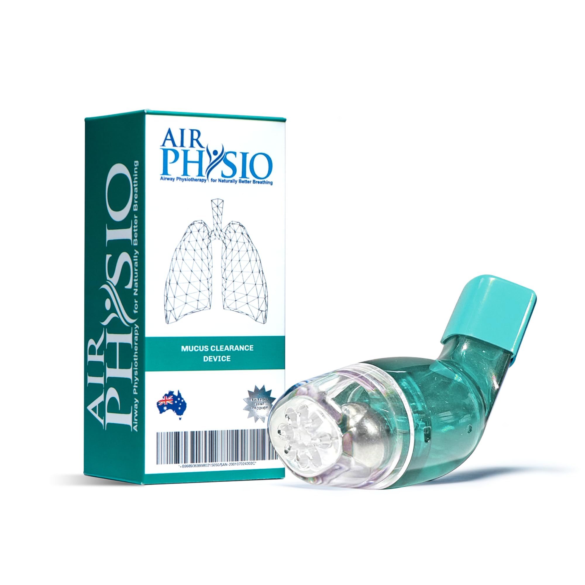 AirPhysio Health & Wellness Natural Mucus Clearance Device With Complimentary Protective Storage Case Bag.