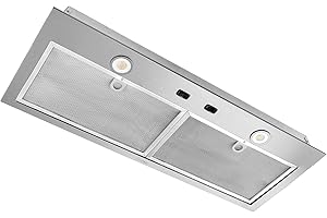 Broan Nu-Tone Broan-NuTone BBN1303SS Custom Built Insert with 2-Speed Exhaust Fan and Light, 300 Max Blower CFM, Stainless Steel, 30-Inch Range Hood Power Pack