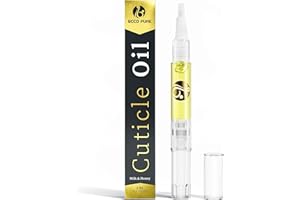 ECCO PURE Cuticle Oil Pen with Milk and Honey - Cuticle Protector - Nail Care and Growth Treatment - Acrylic Nail Art Accessory - Contains Vitamin E