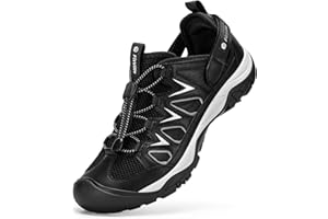 FitVille Wide Mens Sandals, Closed Toe Shoes for Hiking Walking Sports, Men’s Orthopedic Sandals with Adjustable Straps and A