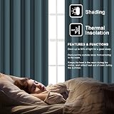 H.Versailtex 2 Panels Citadel Blackout Curtains 46x54 with Tiebacks view 3