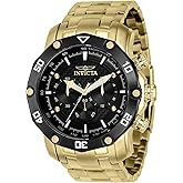 Invicta Men's Pro Diver 50mm Stainless Steel Quartz Watch, Gold (Model: 37725)