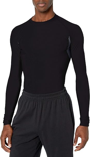 tight fitting black shirt