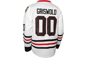 ZHOUGO Clark Griswold #00 Hockey Jersey: Movie Vacation Hockey Jerseys for Men Stitched Letters and Numbers S-XXXL