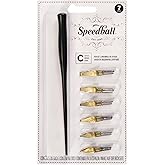 Speedball C-Series Lettering Pen Set - 1 Penholder w/ 6 Nibs