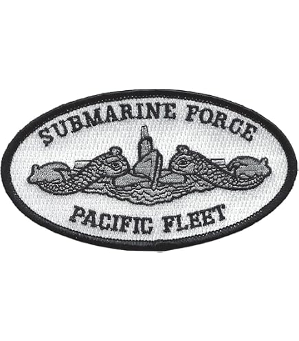 UNIQUE WWII USN US Navy Submarine Service EM Dolphins Black Wool Patch