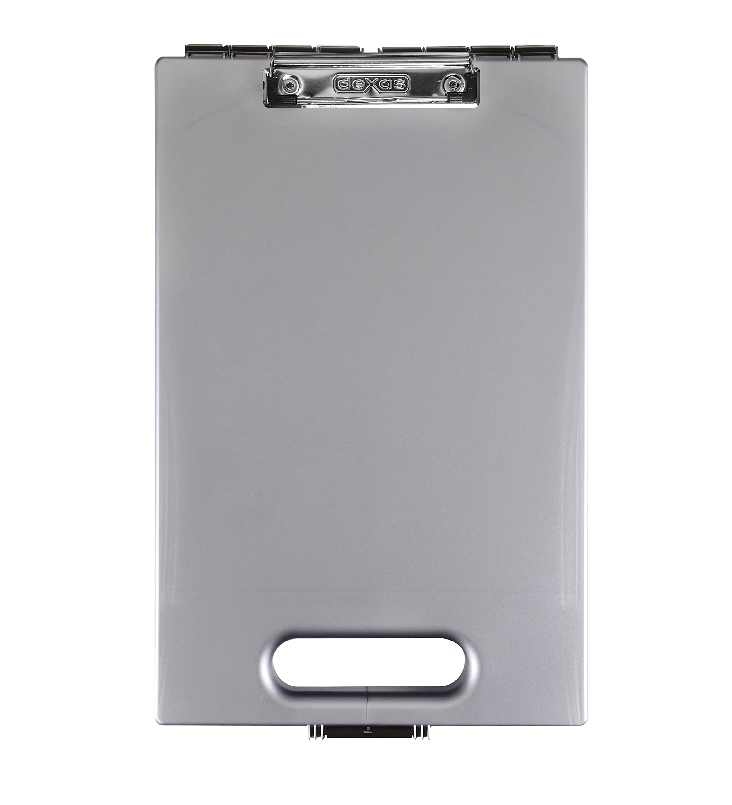 Dexas Clipcase Storage Clipboard with Handle, Pearlized Silver,1717-P06 — image 1