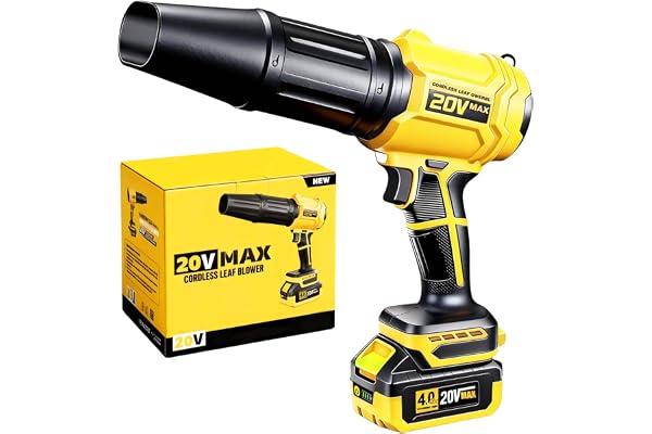 Cordless Leaf Blower for DEWALT 20V Max Battery, 720-CFM 180-MPH Handheld Electric Brushless Dust Blower with Light, Battery