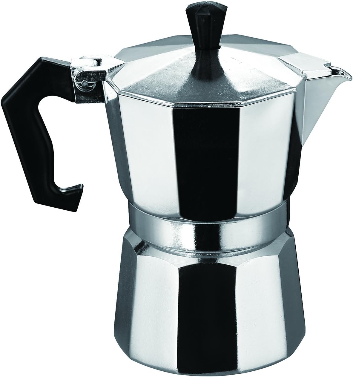 Glenburn Tea Direct Aluminum Stovetop Espresso Maker (Grey)