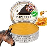 Pure Sole Hoof Wax | Hoof Crack Filler - Hoof Putty Wax That Helps Heal and Protect Your Horse's Hooves - Perfect for Horse Hoof Wall Separation, Cracks, Crevices and White Line, 7 oz.