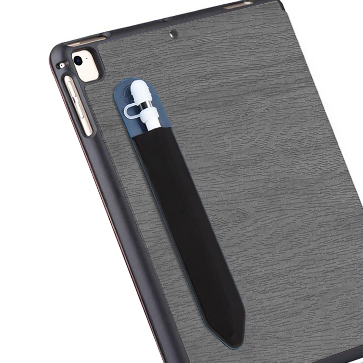 Jasontric Elastic Sticker Holder for iPad Apple Pencil,Sleeve Keeper Elastic Stylus Pocket for Apple Pencil iPad Pro (Blue)