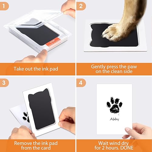 Nabance Paw Print Kit for Dog Cats, Pet Paw Print Impression Kit