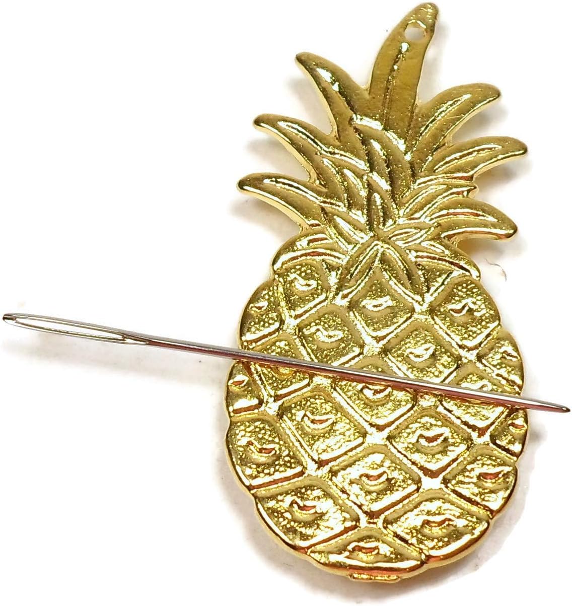 Gold Plated Pineapple Needle Minder Magnet