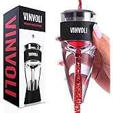 Vinvoli Wine Aerator - Deluxe 2026 Aerator Decanter with Unique Superior Three-Stage Aeration, Sediment Filter, No-Drip Stand - Quality and Convenience for Lovers and Sommeliers
