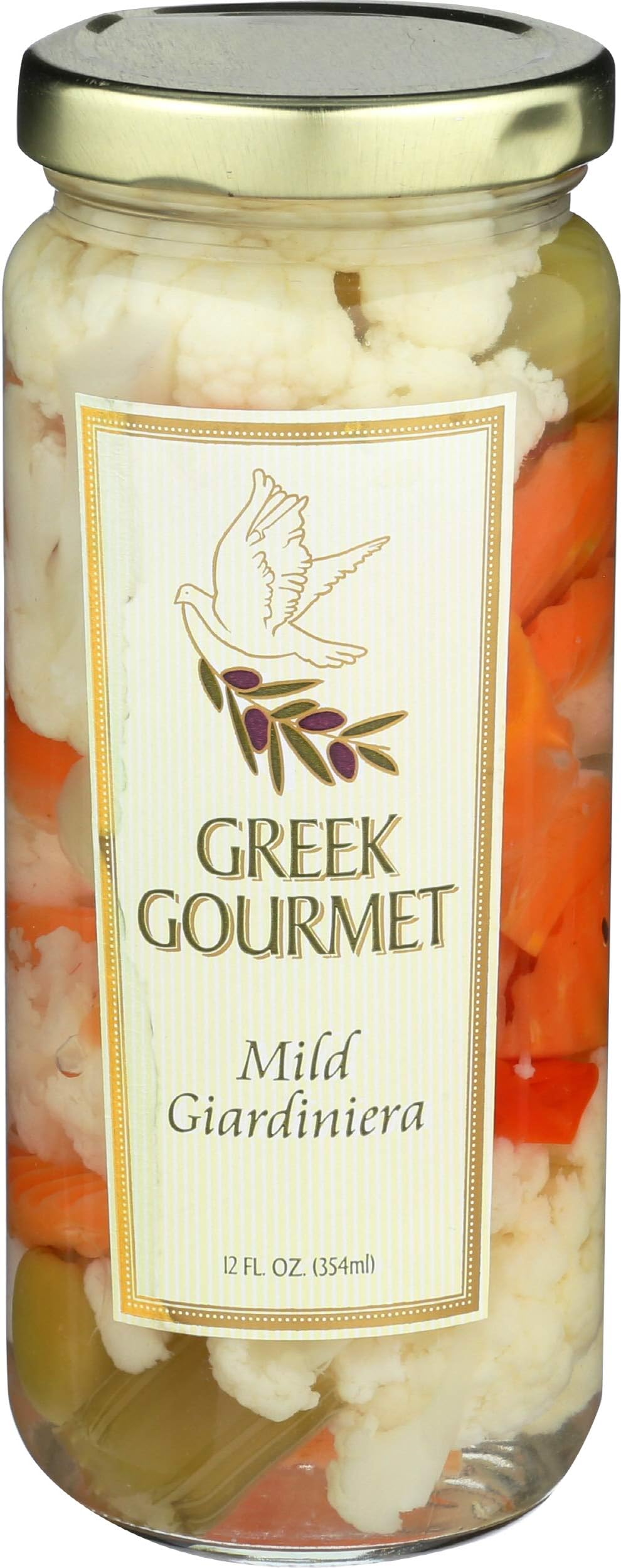 Greek Gourmet, Giardiniera Mild, 12 Ounce