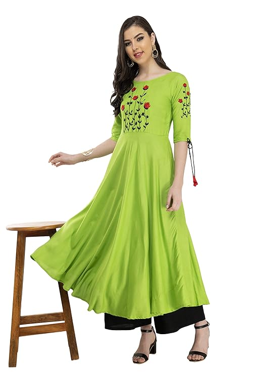 Women's Rayon Anarkali Kurta