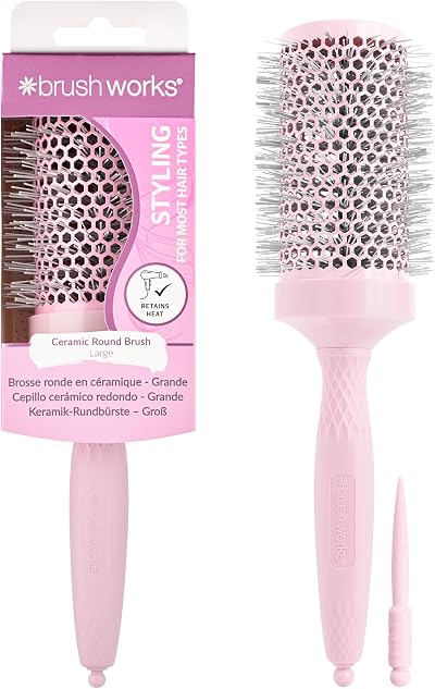 Brushworks Large Radial Vent Brush - High Quality Soft Touch