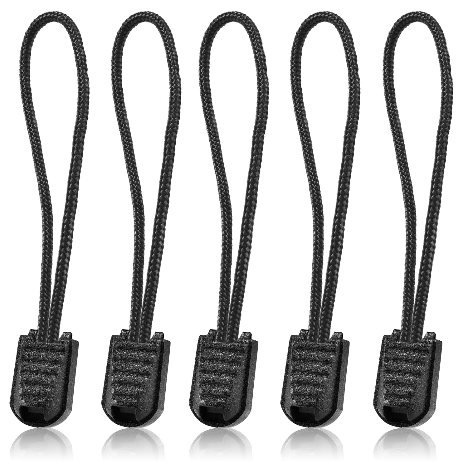Photo 1 of 10 Pack Backpack Replacement Zipper Pulls Black