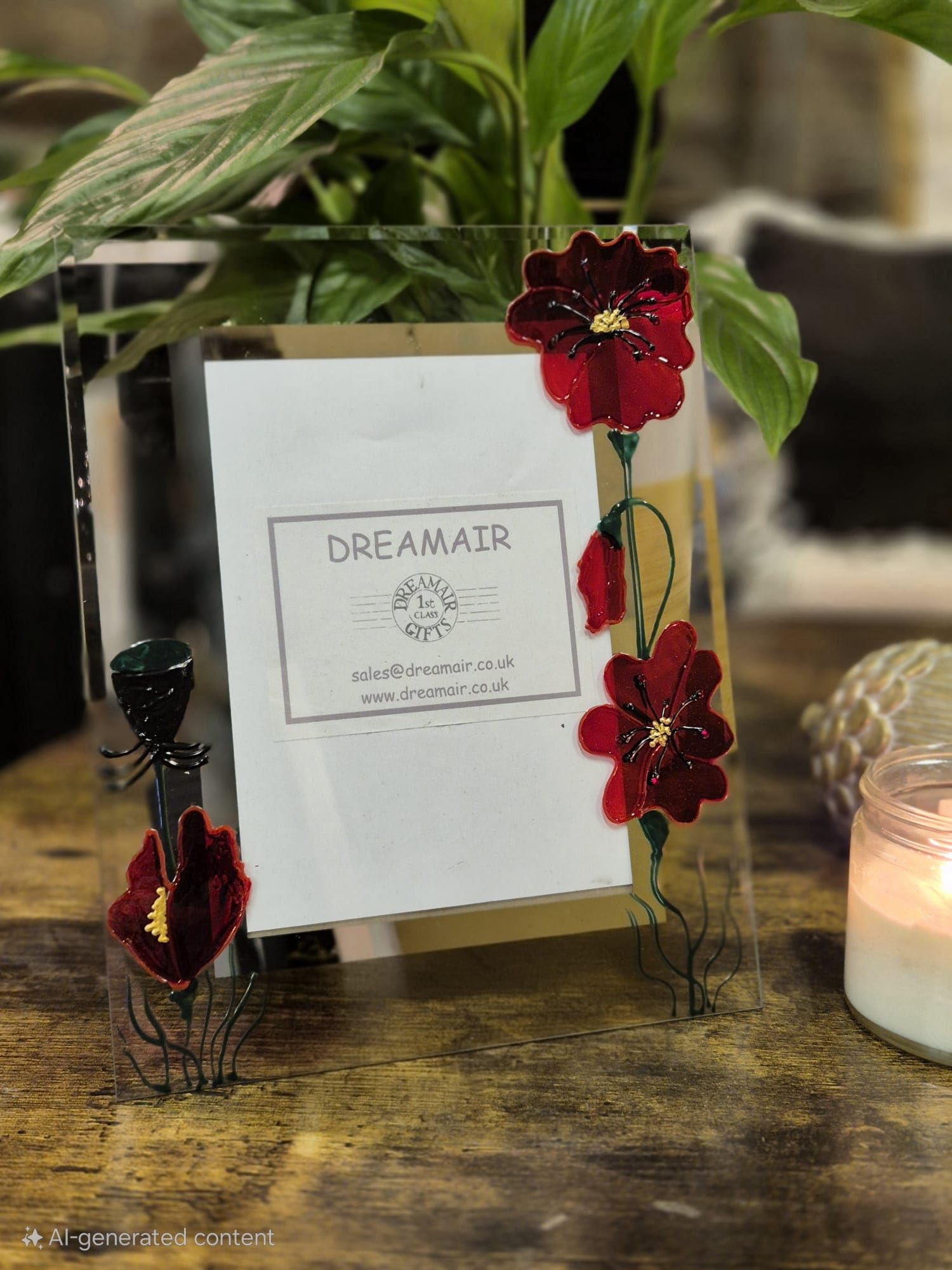 Poppy Photo Frame Portrait Standard 4” x 6”