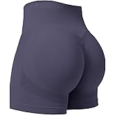 YEOREO Professional Women Workout Shorts 3.6" Scrunch Shorts Seamless High Waisted Contour Gym Yoga Biker Shorts