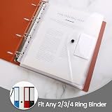 TOOELMON A4 Clear Plastic Wallets 20 Pack Punched Pockets Ring Binder view 4