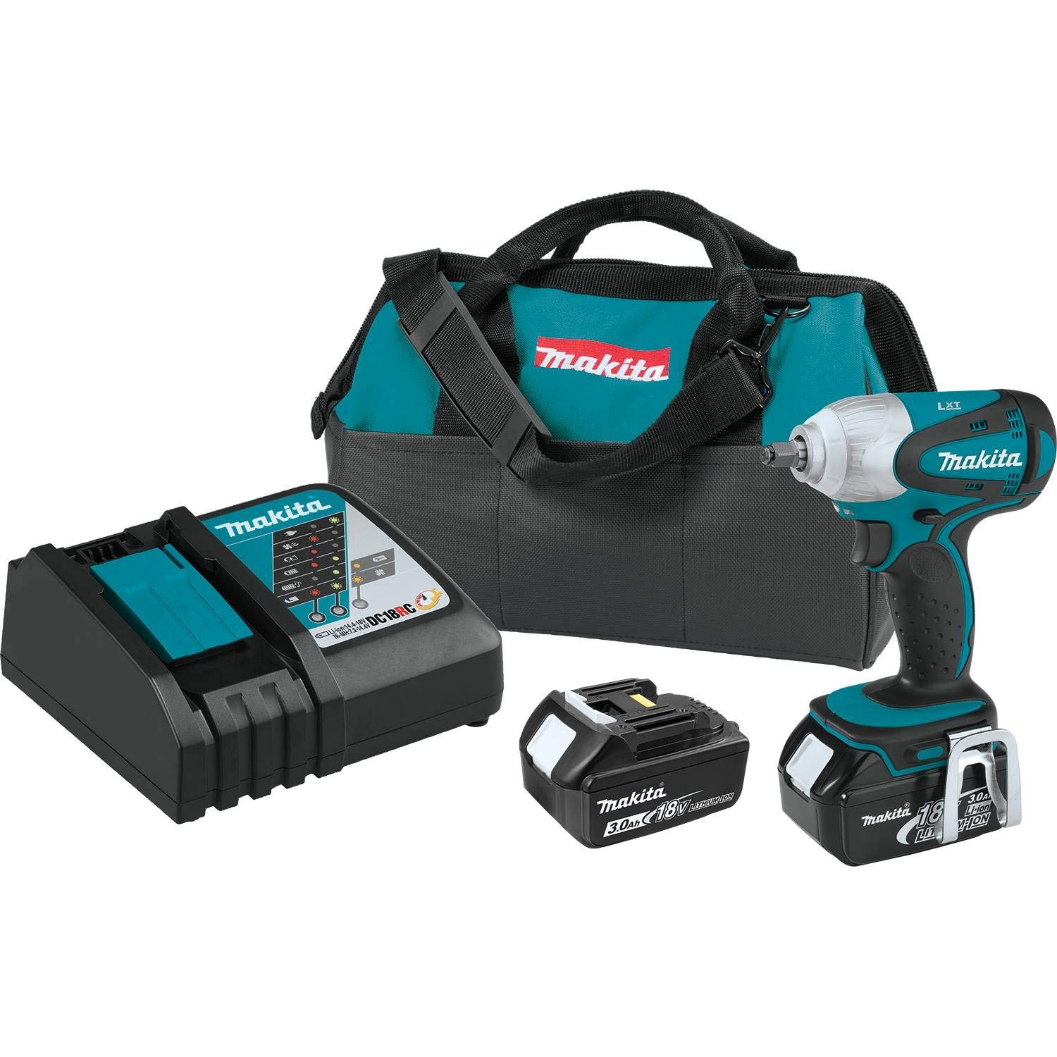 Makita XWT06 18V LXT 3/8Inch Impact Wrench Kit Amazon.co.uk DIY & Tools