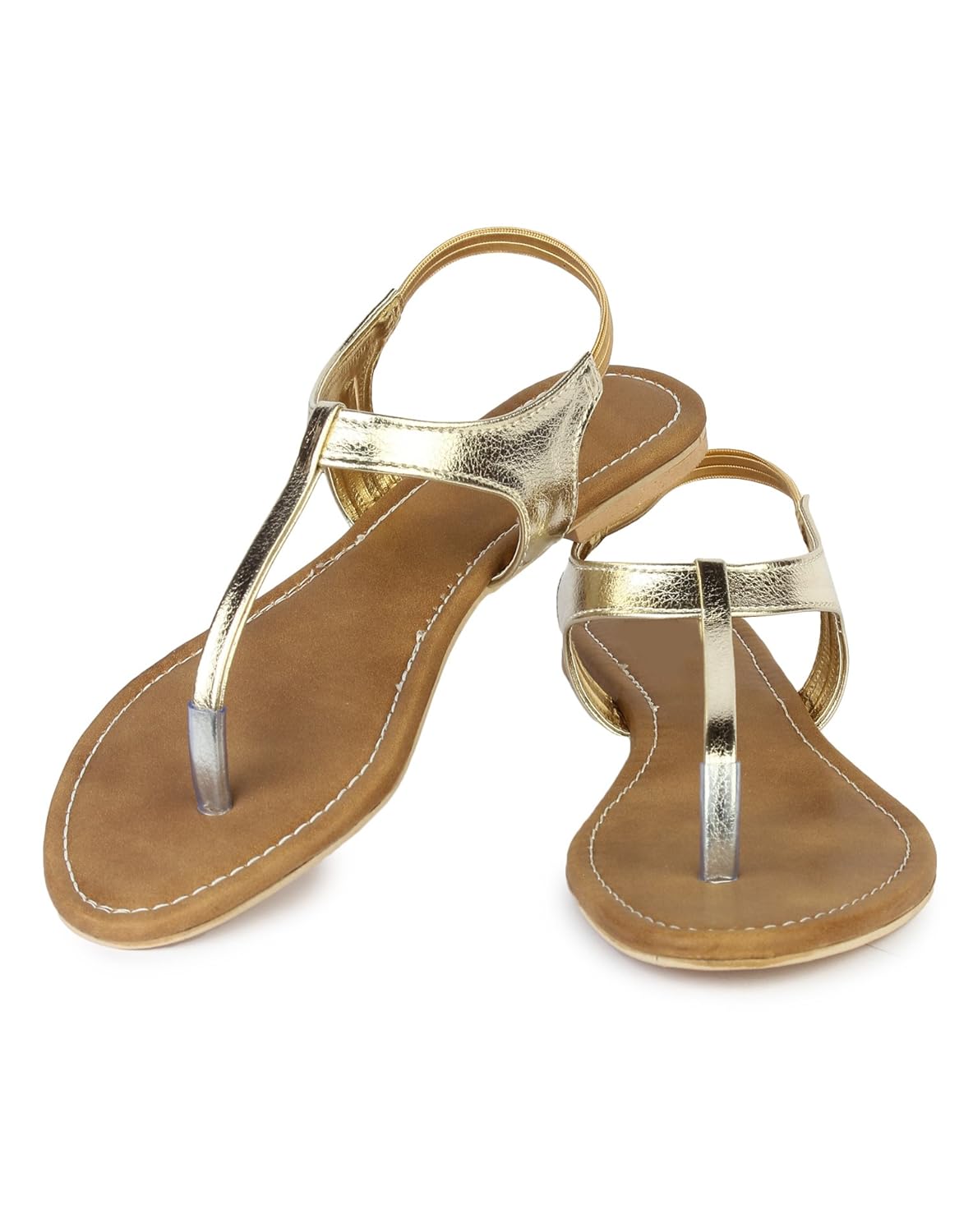 do bhai sandal-virus metalic flat sandals for women