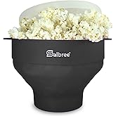 The Original Salbree Microwave Popcorn Popper, Silicone Popcorn Maker, Collapsible Microwavable Bowl - Hot Air Popper - No Oi