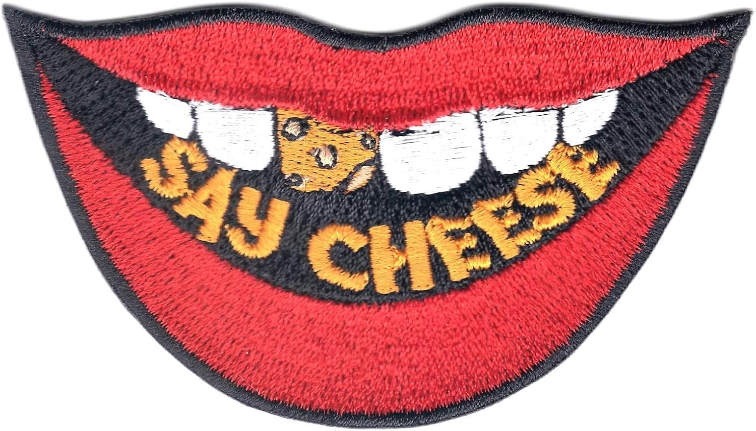 Amazon Com Say Cheese Smile Patch Picture Mouth Embroidered Iron On Clothing Amazon Com Say Cheese Smile Patch Picture Mouth Embroidered Iron On Clothing