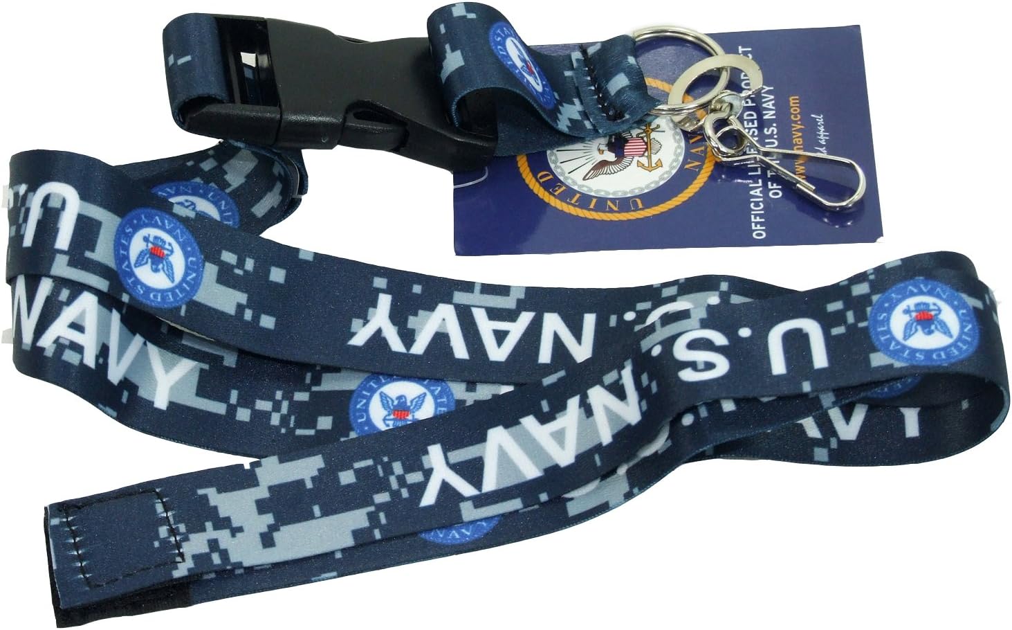 WTD Military Lanyard (Navy, Navy Camo)