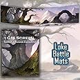 GM Screen Terrain & Random Encounters by Loke - Foldable RPG Screen - Double-Sided with Dynamic Terrain Maps and Encounter Prompts - Enhance Any TTRPG Experience