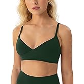 PAVOI ACTIVE Cross-Over Sports Bra for Women - Low Support Adjustable Cami Straps Cross Front Workout Yoga Bras - FlexFlow