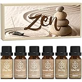ARVIDSSON Zen Essential Oils Set, Nautal Tranquil Essential Oil for Diffusers for Home - Zen Garden, Lavender Dream, Serene Spa, Citrus Mint, Tranquil Wood, Herbal Chill, Gift for Women