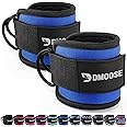 DMoose Fitness Ankle Straps for Cable Machines - One Size Fit with Premium Padding, Glute Kickback Ankle Strap for Women & Men, Cable Attachments for Gym, Booty Workouts & Hip Abductors