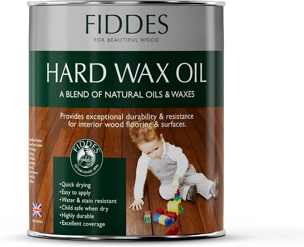 Fiddes Dead Matt Finish Hard Wax Oil 1 Litre Clear