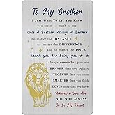 Viayen Brother Valentines Day Card, Adult Brother Birthday Easter Graduation Wedding Gifts from Sister