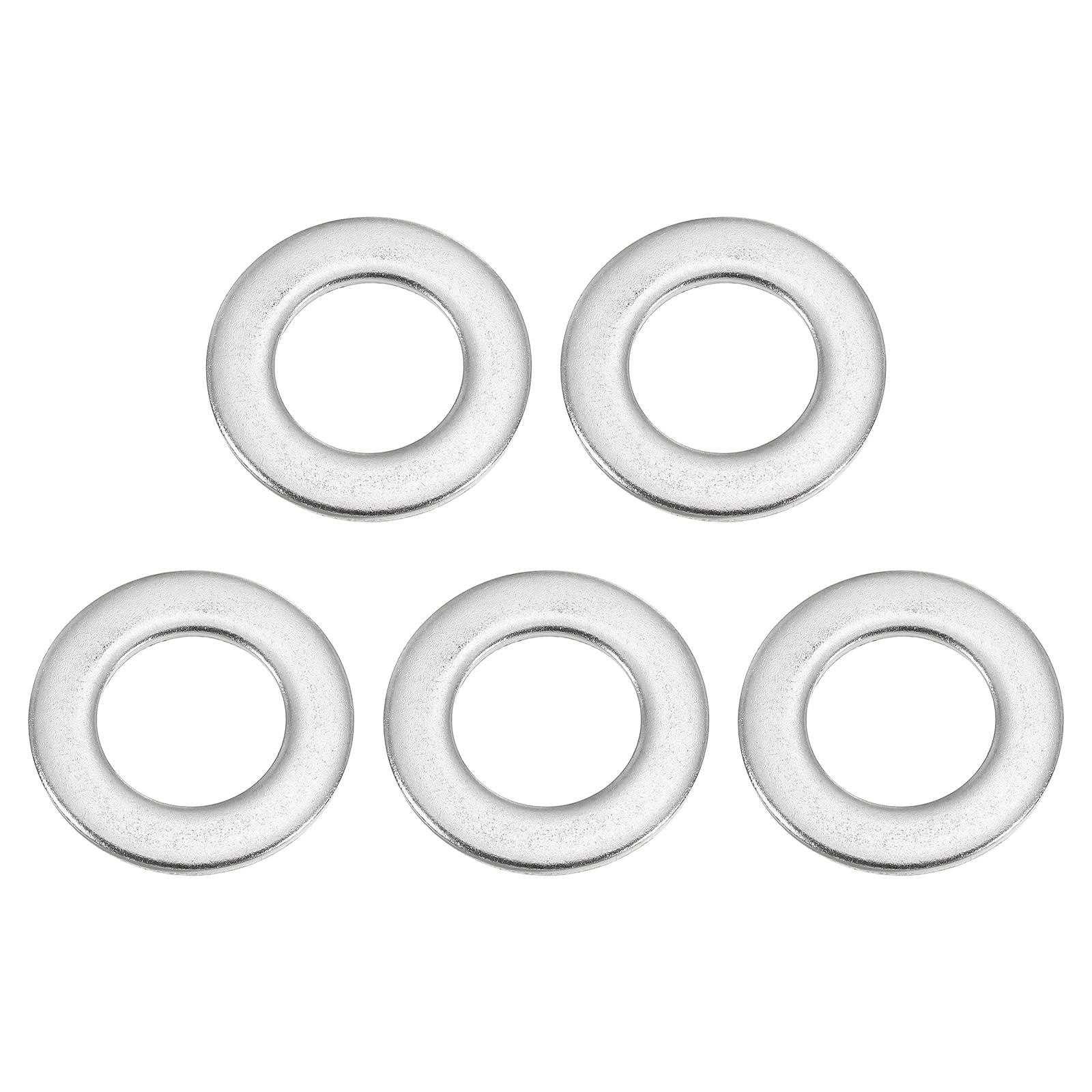 PATIKIL 304 Stainless Steel Flat Washer, 5 Pack 5/6" ID x 1 4/9" OD x 0.12" Thickness Metal Fender Washers Lock Washers for Screws Bolts Assortment