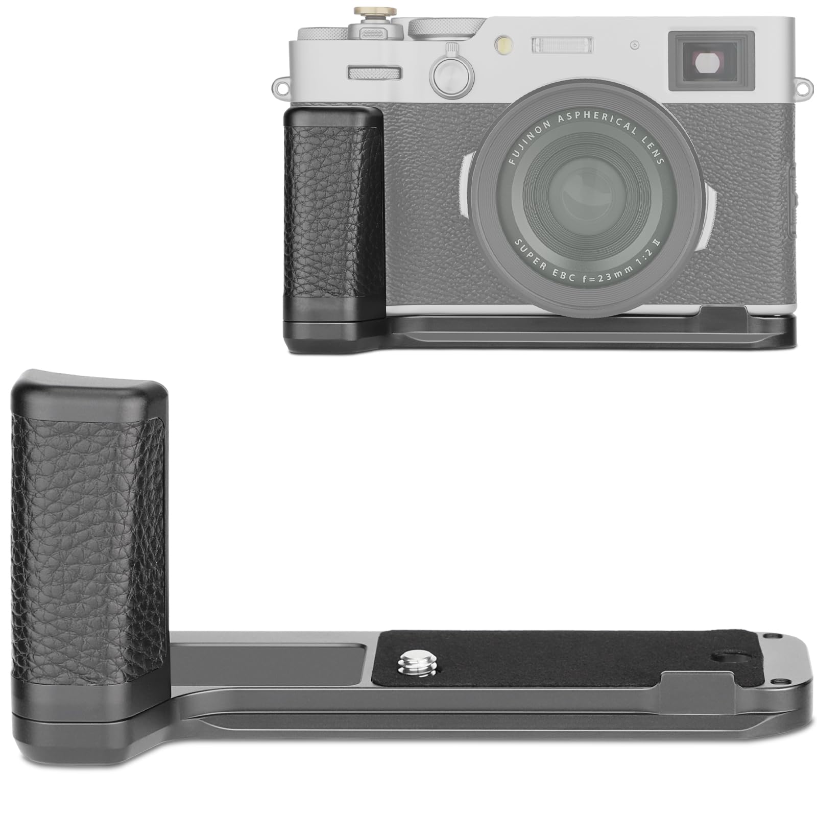 Haoge Hand Grip for Fujifilm Fuji X100VI Camera L-Shape Handle Grip fit Arca Swiss Kirk RRS Quick Release Plate Camera Bracket HG-XVIB