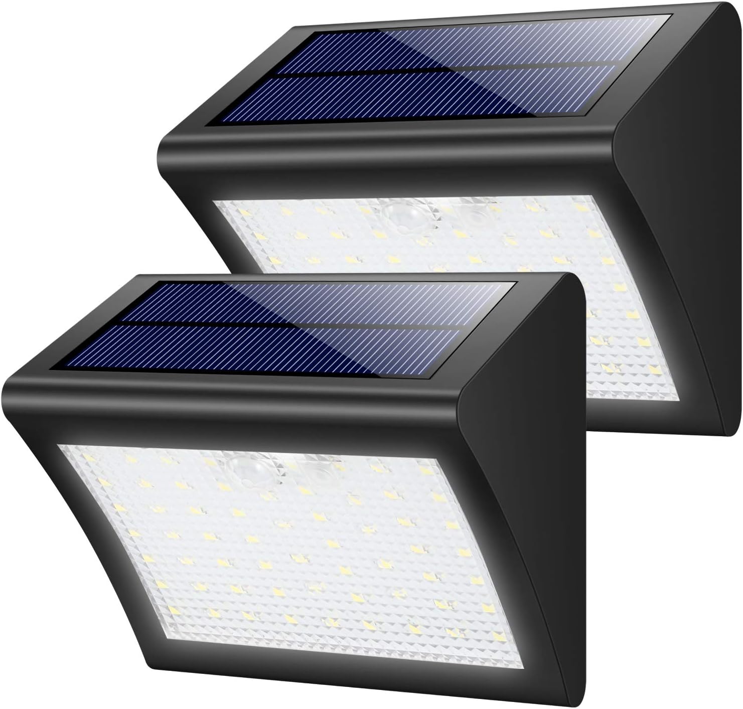 2 focos solares con 60led
