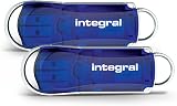 Integral 64GB 2-Pack USB 2.0 Flash Drive Courier Blue view 1