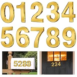 Ranslen 10 Pieces 4 Inch High House Numbers