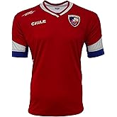 ARZA Chile Soccer Jersey Men Red - Adult Football Shirt Polyester Sublimated Slim Fit