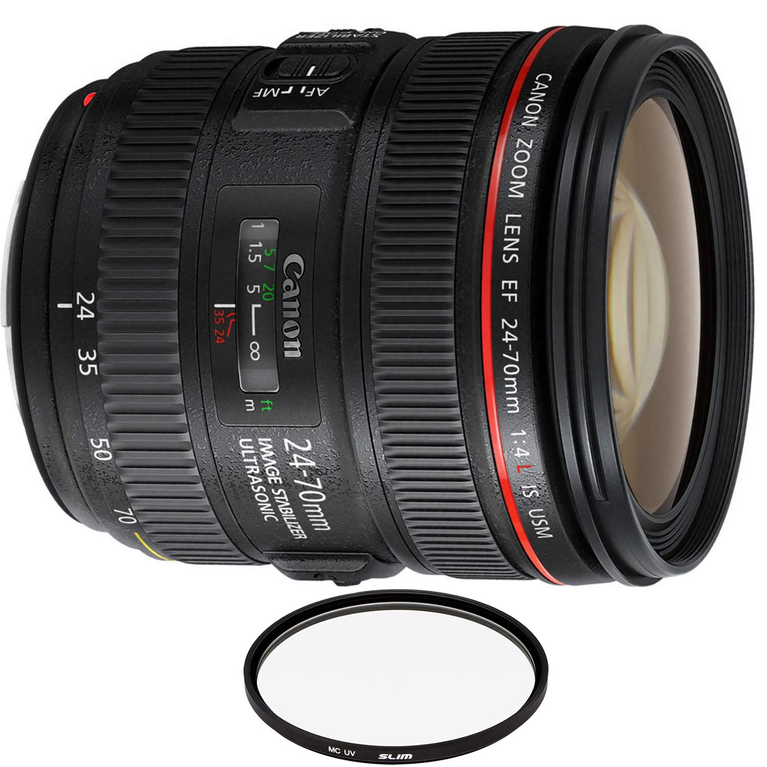 Canon EF 24-70mm f/4L is USM Lens with Pro Filter (Certified 