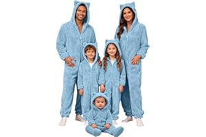 Family Matching Christmas Pajamas Sets Flannel Fleece 2025 Holiday Xmas Pjs Jammies Cute Hooded Sleepwear Loungewear