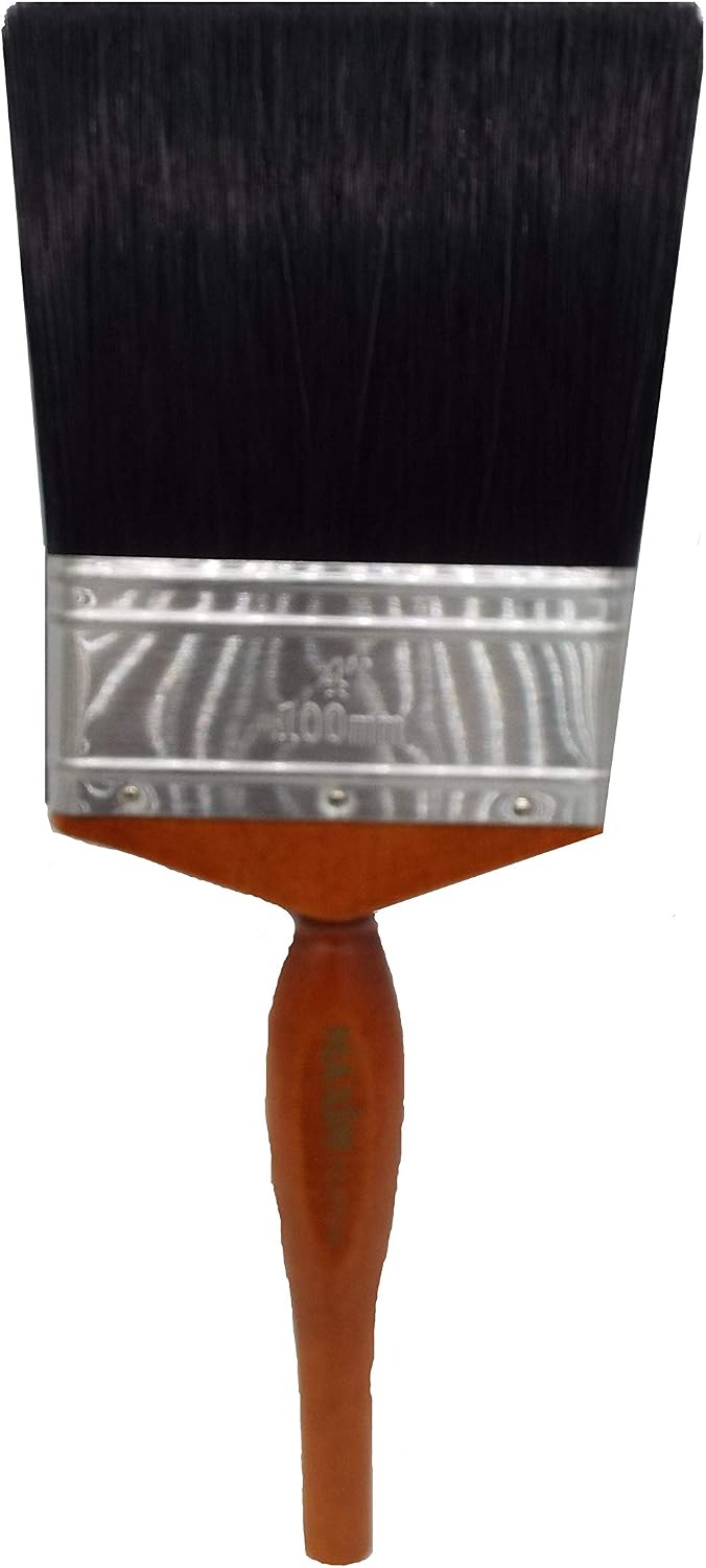 Maxim Professional Paint Brush - 4" / 100mm, Red, Silver, Black