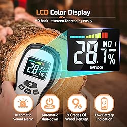 Pinless Wood Moisture Meter Detection - Firewood