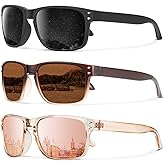 KALIYADI Polarized Sunglasses for Men and Women Vintage Style Sun Glasses for Fishing Running Driving with UV Protection